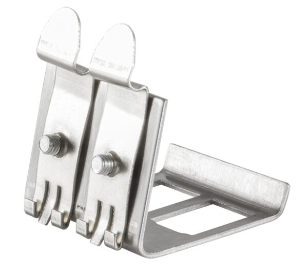 Produktbild MVT 200 181  -  Hutschienenhalter für zwei Keystone Module, Edelstahl